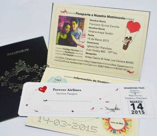 Parte Pasaporte Hot Stamping